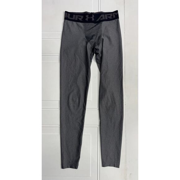 Under Armour Gray Leggings Mens Medium HeatGear Compression Athletic Pants - Picture 1 of 5